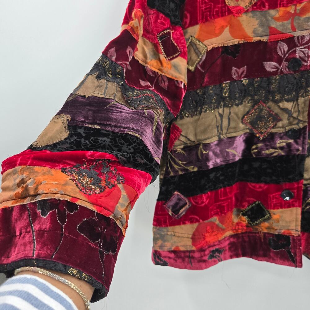 Chico's Multicolor Patchwork Jacket - image 4